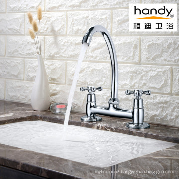 Dual Handle  Faucet  Brass Basin Faucet